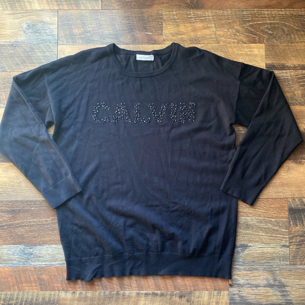 Calvin Klein Black Bling Sweater